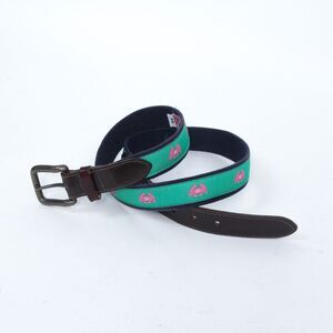 Nola Couture Men's Green Caribbean Sea Boiled Crab Classic Club Belt Size 38